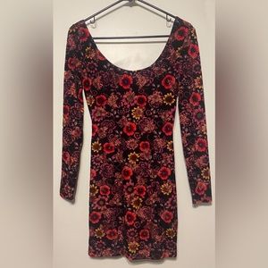 Velvet body con mini dress